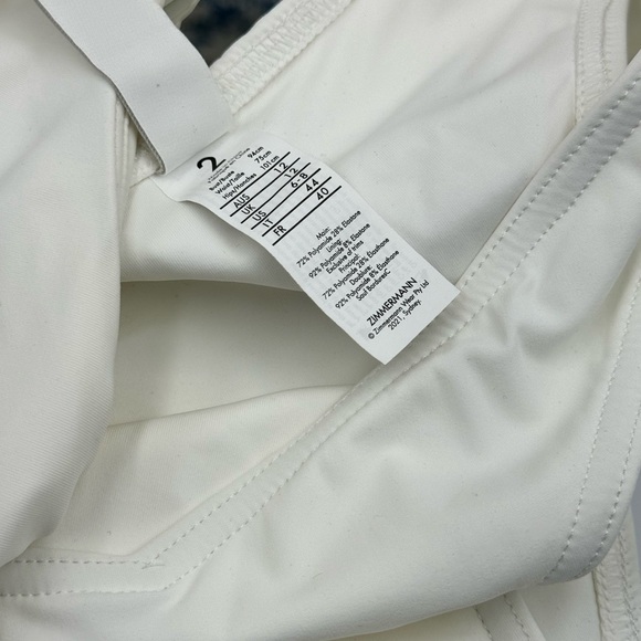 🆕 ZIMMERMANN 🧿 NWOT Riders Knotted One-Shoulder Bikini - Size 2 - US6/8 - Picture 14 of 15